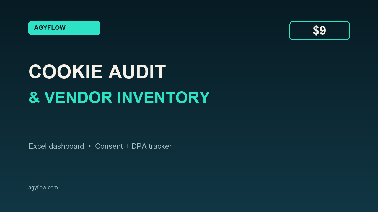 Cookie Audit & Vendor Inventory cover