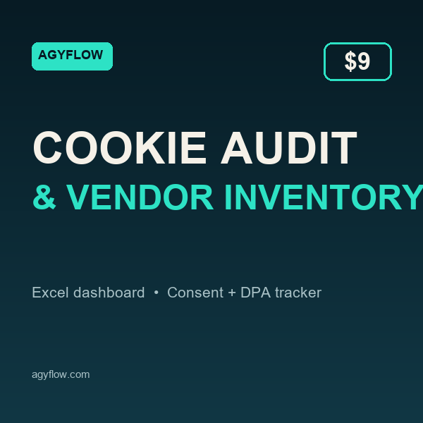 Cookie Audit & Vendor Inventory cover