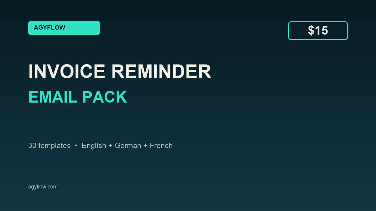 Invoice Reminder Email Pack cover