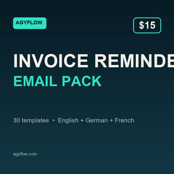 Invoice Reminder Email Pack cover